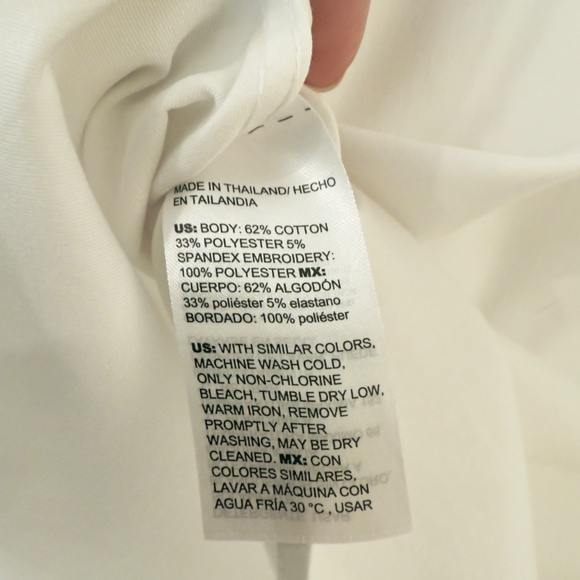 Long sleeve, embroidered front,  button down blouse, Chicos - Picture 8 of 9